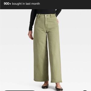 Universal threads sailor wide leg Olive Green Pants